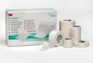 3M 1538-1 TAPE DURAPORE 1"X10YD Box of 12 - Picture 1 of 1