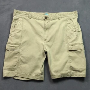 Tommy Bahama Cargo Shorts Mens 42 x 9 Cotton Stretch Beige Walking - Picture 1 of 10