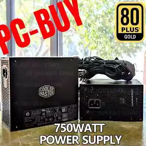 Cooler Master ATX Power Supply Gaming PSU 80 Plus Gold Certified 750W Free Ship! - Picture 1 of 3