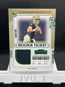 2021 PANINI CONTENDERS IAN BOOK ROOKIE TICKET GREEN FOIL PATCH #RTS-IBO RELIC - Picture 1 of 6
