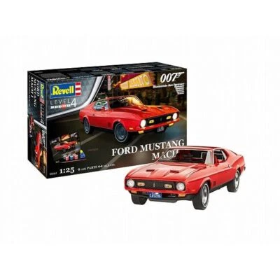 livello tedesco 1/25 Ford Mustang 007 Diamonds a Forever Assembled Plastic Model - Immagine 1 di 4