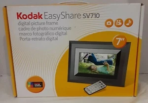 Kodak EasyShare SV710 digital picture frame 7" screen built in speakers & remote - Picture 1 of 11