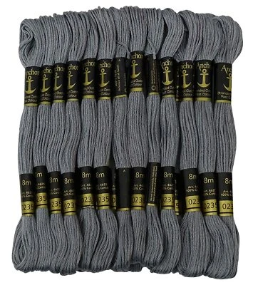 Anchor Threads Cross Stitch Hand Embroidery Stranded Cotton Floss Thread Gray - Image 1 of 4