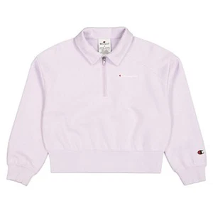 CHAMPION JR HALF ZIP SWEATSHIRT FELPA BAMBINA - Picture 1 of 2