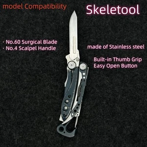 Mango de bisturí con empuñadura para pulgar se adapta a hoja quirúrgica para cuchillo Leatherman SkeleTool - Imagen 1 de 17