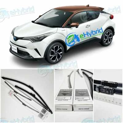 GENUINE TOYOTA CHR FRONT WINDSCREEN WIPERS 2015 ONWARD MODEL 16" & 26" FLAT TYPE - Image 1 of 4