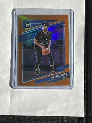 2021-22 Donruss Optic Orange Seth Curry  54/199 Philadelphia 76ers #91 - Image 1 of 2