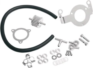 Chrome Crankcase Breather Support Bracket Kit for Harley Touring 08-17 Softails - Picture 1 of 1
