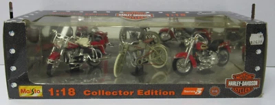 Harley-Davidson Maisto 1999 edición coleccionista paquete de 3 serie 5 escala 1:18 Foto 1 de 4