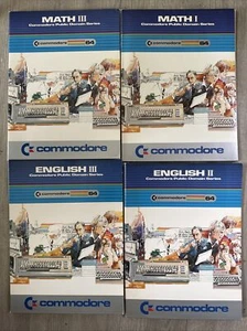 Vintage Commodore 64 English II, III Math I III Public Domain Series Instruction - Photo 1/4