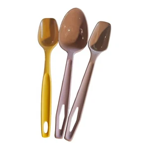 Vintage Lot 3 Foley+king kraft Plastic Nylon Kitchen Utensils Spoons mauve USA - Picture 1 of 4