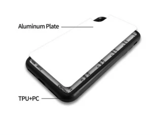 Handyhülle Backcover + Aluminiumplatte / Schwarz, für iPhone 12 - Bild 1 von 2