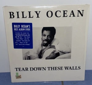 Billy Ocean Tear Down These Walls LP Vinyl Record Hype Sticker 1988 Jive Sealed - Picture 1 of 4