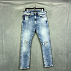 Polo Ralph Lauren Jeans Mens 32X34 Blue Sullivan Slim Distressed Stretch