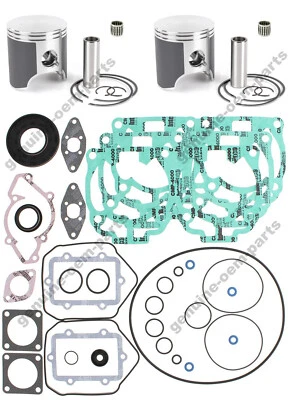 Ski-Doo 600 HO Dual Ring Pistons Full Gasket Kit Crank Seals Std 72mm 2003-2008 - Image 1 of 4