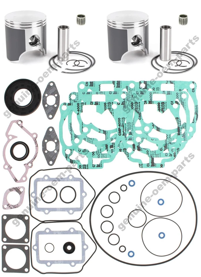 Ski-Doo 600 HO Dual Ring Pistons Full Gasket Kit Crank Seals Std 72mm 2003-2008 - Image 1 of 4
