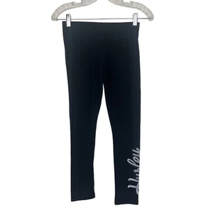 Hurley Youth Leggings Logo Black Girls Size Large - Picture 1 of 8