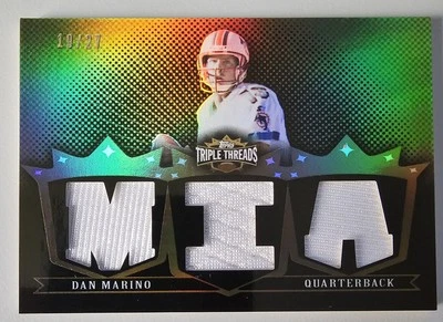 Dan Marino /27 Jersey Relic 2007 Topps Triple Threads Miami Dolphins  - Image 1 of 2