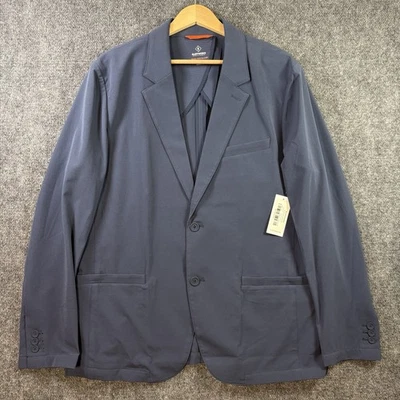 BLUFFWORKS TELEX TECH BLAZER Mens 44R Slim Fit Digital Blue Performance BL-BW319 - Image 1 of 4