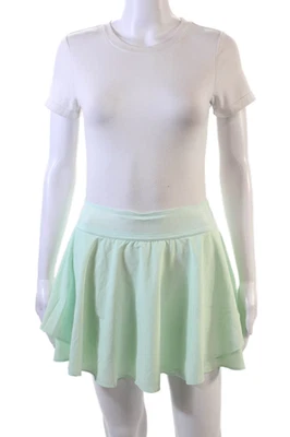 Minifalda deportiva forrada con cintura elástica verde talla 06 Lululemon para mujer Foto 1 de 4
