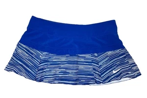 Nike Dri-Fit blau weiß Print Tennis Golf Fitness Short Skort Large  - Bild 1 von 10