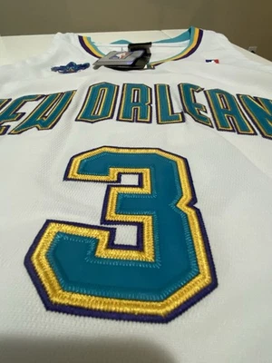 Vintage adidas NBA Basketball Player Jersey CHRIS PAUL 3 New Orleans HORNETS - Image 1 of 4