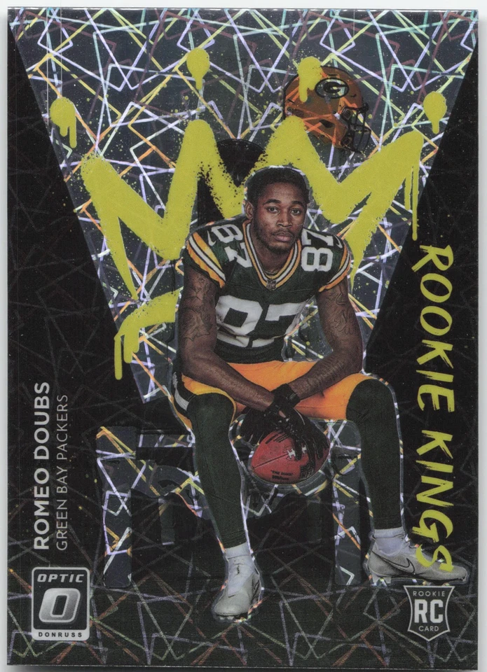 2022 Donruss Optic #RK-12 Romeo Doubs Rookie Kings Laser Case Hit - Image 1 of 2