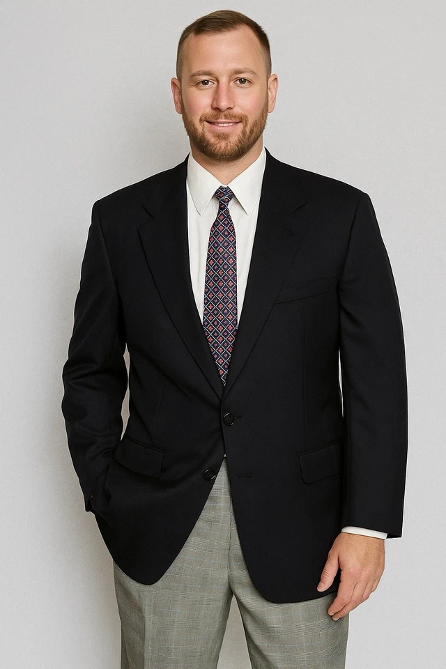 Blazer Brioni Cachemira/Seda, Ropa Oxxford Pantalones a Cuadros Glen Maus & Hoffman De Colección Foto 1 de 4