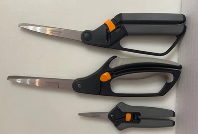 Lote de 3 tijeras Fiskars Softgrip Easy Spring Action Foto 1 de 4