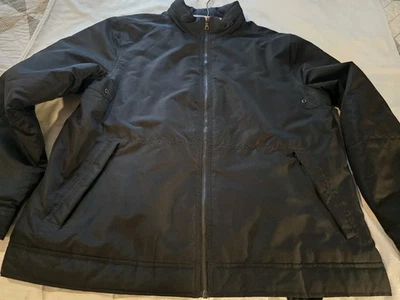 Mens Merona Sz L Black Bomber Style Winter Coat Jacket EUC - Image 1 of 4
