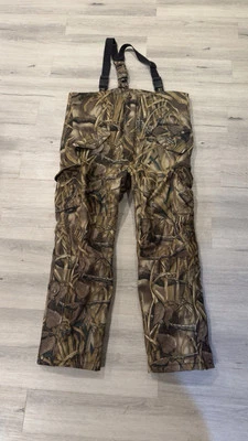 Rare Vintage Camo Hodgman Wetlands Advantage Insulated Bibs XL - Image 1 of 4