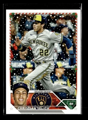 2023 Topps Holiday - Christian Yelich #H164 - Image 1 of 2