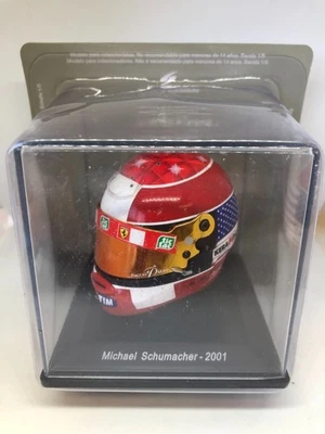 MINI CASCO MICHAEL SCHUMACHER 2001 FERRARI FORMULA 1 (SCALA 1:5) NUOVO - Immagine 1 di 4