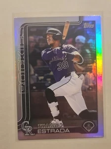 2025 Topps Update Thairo Estrada #US339 Rainbow Foil Colorado Rockies - Picture 1 of 2