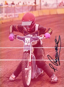 SPEEDWAY - JENS RASMUSSEN - Imagen firmada - 6" x 8,5" - En muy buena condición - Imagen 1 de 1