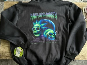 Members Only Rick and Morty Skulls Halloween Pullover Hoodie Herren Gr. XL NEU!! - Bild 1 von 4