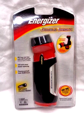Linterna ENERGIZER Doble Brillante 100 Horas Tiempo de Funcionamiento ~ 2003 Copyright ~ ¡NUEVA! Foto 1 de 4