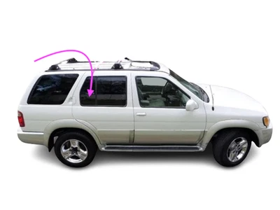 Ajuste 97-04 Infiniti QX4 y 94-04 Nissan Path 4D SUV lado derecho ventilación trasera vidrio/oscuro Foto 1 de 4