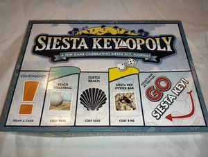 Siesta Key Opoly Florida Board Game Contents Sealed  (Monopoly Clone) Sarasota  - Picture 1 of 12
