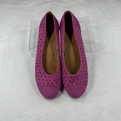 Gabor  Hovercraft Pink Nubuck Leather Shoes Ballet Flat UK Size 7.5 US 10 - Image 1 of 4