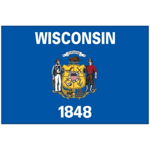 Wisconsin Staatsflagge - Nylon - Bild 1 von 1