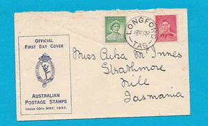 Longford Nile Tasmania 1937 First Day Cover - Picture 1 of 1