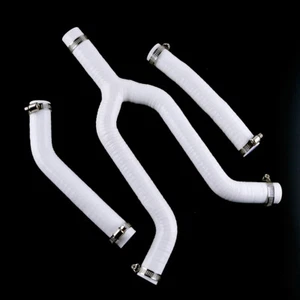 Manguera de radiador de silicona para KTM 125 EXC 200 EXC 1998-2002 99 00 01+ abrazaderas blancas - Imagen 1 de 9