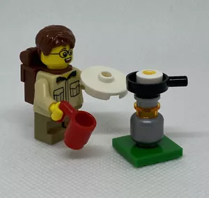 NEW LEGO Boy Scout Camper GENUINE Minifigure City Backpack Nature Fig cty0915 - Picture 1 of 5