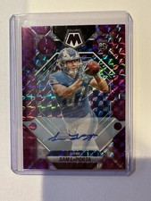 2023 Mosaic Sam LaPorta RC Auto Purple Mosaic, 6/49, Detroit Lions, SP #360