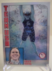 2024 TOPPS CROMATO US OLYMPICS LILLY KING TEAM USA 84T-17 NUOTO - Foto 1 di 2