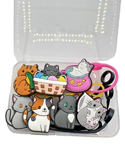 Silikon Katze Strohhalm Abdeckung Topper 7er Set - Bild 1 von 5