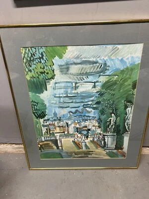 Raoul Dufy - Impresión - Deauville Enmarcado 30 X 25 Foto 1 de 4