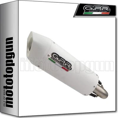 escape solo blanco aluminio gpr para kawasaki zr7 - s 1999 99 2000 00 2001 01 Foto 1 de 3