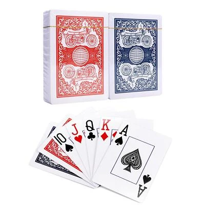 Poker Size Playing Cards Standard Index, 2 Decks (1 Blue and 1 Red) - Image 1 of 4